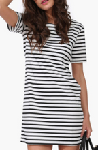 Load image into Gallery viewer, Pinstripe Casual Cotton Fashion Shirt Dress
