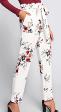 Load image into Gallery viewer, Comfy White Floral Casual Fashion Pants

