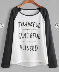 Long Sleeve Ringer Shirt Grateful Fashion Top