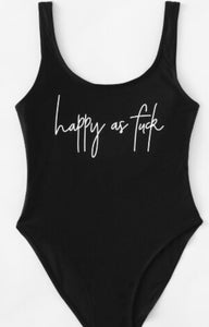 Happy One Piece Bathing Suit Unitard