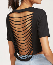 Load image into Gallery viewer, Beautiful Ripped Crop Tee Shirt Fashion Top
