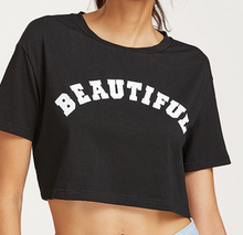 Load image into Gallery viewer, Beautiful Ripped Crop Tee Shirt Fashion Top
