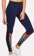 Load image into Gallery viewer, Navy Stars Yoga Pilates Workout Leggings
