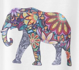 Elephant Boho Graphic Tee Shirt Fashion Top