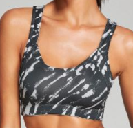 Load image into Gallery viewer, Gray Black Strokes Padded Sport Yoga Bra Top
