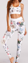 Load image into Gallery viewer, Precious Flower Print Sport Padded Bra Top Yoga Pilates Leggings Set
