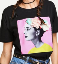 Load image into Gallery viewer, 3D Girl Graphic Tee Shirt Fashion Top
