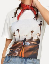 Load image into Gallery viewer, Surf Graphic Tee Shirt Fashion Top

