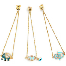 Load image into Gallery viewer, Elephant Eye Hand Fashion Bracelets
