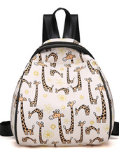 Load image into Gallery viewer, Floating Giraffe Print Mini Backpack Fashion Purse Bag

