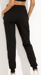 Comfy Casual Gray Half Black Pants