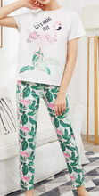Load image into Gallery viewer, Let&#39;s Hangout Flamingo Sleepwear Shirt Pants set
