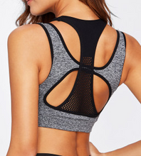 Load image into Gallery viewer, Double Sport Padded Bra Gray Black
