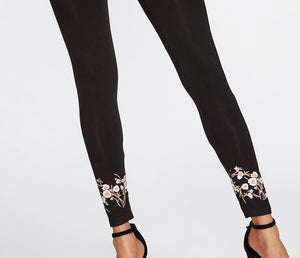 Basic Skinny Casual Floral Print Fashion Leggings