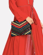 Load image into Gallery viewer, Fashion Boho Color Envelope Purse Cross Body Chain Bag
